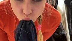 Extreme public masturbate fingering with vibrator close up on pussy