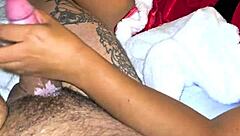 latina wife shows wet xmas pussy