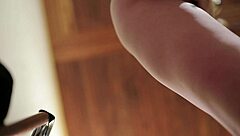 Indian girl in satin dress masturbates
