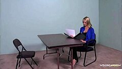 prisoner drains his balls deep in his blonde lawyer