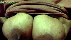 Mature ginger shows saggy tits with little thickness