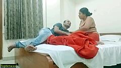 Desi village bhabhi enjoys rough homemade sex