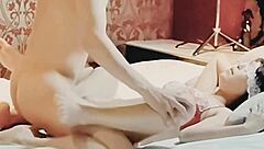 Curvy Japanese Wife In Red Lingerie Reaches Orgasm