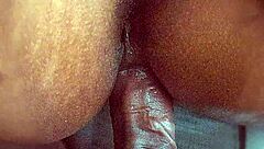 Brazilian amateur shows big ass close up
