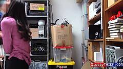 Rough Punishment Awaits Repeat Shoplifter Slut