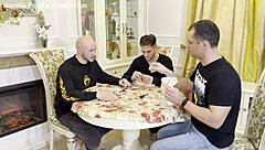 three friends gangbang russian monika fox with double penetration