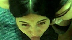 Brunette beauty gia chains submits on her knees for an intense face fucking session