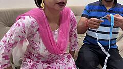 indian bhabhi has rough sex with tailor in roleplay
