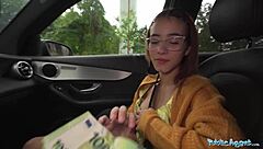 Public Agent Creampied Her Tight Little Pussy Outdoors In Risky Encounter