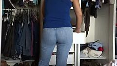 Mature blonde asks for anal and cum