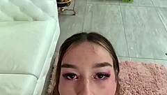 Horny della cate gets fucked in the throat