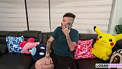 Lonely emo boy logan xander calls over dominatrix to make him feel pain and pleasure