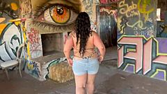 Stranded latina masturbates until squirt