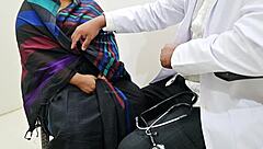 doctor examines patient boobs during medical checkup