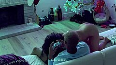 Milf Rides Big Black Cock With Passion And Creampie