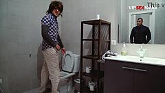 Muscular Men Have Bathroom Encounter