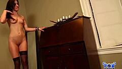 Jennifer white spreads her dripping pussy wide in a hot solo scene