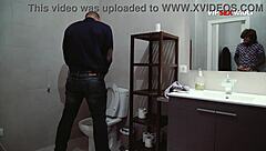 Muscular Men Have Bathroom Encounter