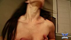 Jennifer white spreads her dripping pussy wide in a hot solo scene