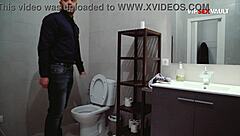 Muscular Men Have Bathroom Encounter