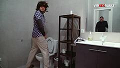 Muscular Men Have Bathroom Encounter