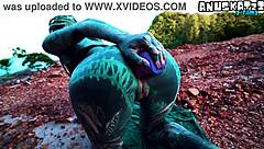 Anal dildo teasing masturbating near my butthole until im desperate to piss
