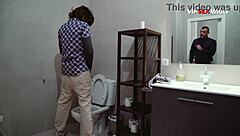 Muscular Men Have Bathroom Encounter