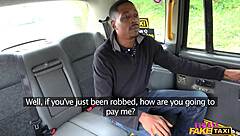 bbc stretches my tight ass in taxi