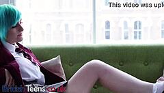 British Alt Student Cums Hard!
