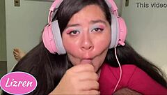 chilena gamer lo chupa con ganas
