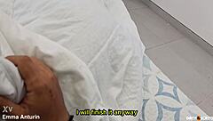 brunette teen gives blowjob after catching stepfather