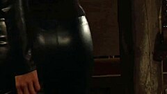 Gagged Big Tits Lesbian Slave Gets Her Ass Whipped Hard