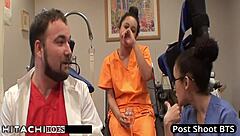 freshman gets mandatory hitachi orgasm from nurse mia sanchez