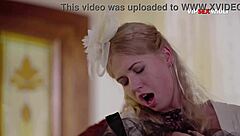 Blonde Gets Her Ass Drilled In Cowgirl Then Doggy With Grip