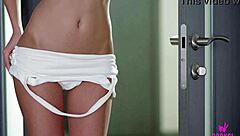 Pigtails Girl Plays With Fast Dildo