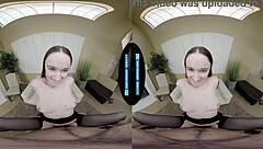 lethal hardcore vr - you pound your cute secretary in her stockings - hazel moore
