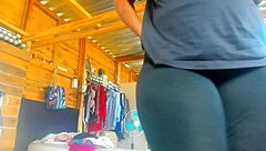 Big black ass panties torn leggings soft natural booty