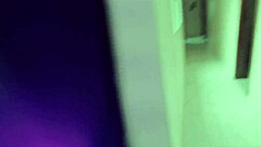 backstage halloween latina gets quick cumshot