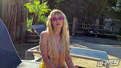 blonde spinner lilly bell gets huge facial after deepthroat