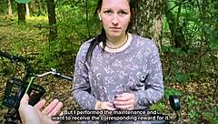 dumb brunette gets messy facial after doggystyle