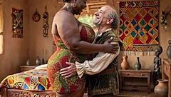 Curvy ebony housewife rides raw bbc hard