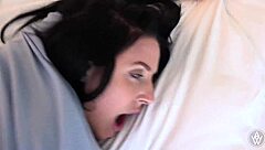 Brunette takes rough anal stretching and pounding