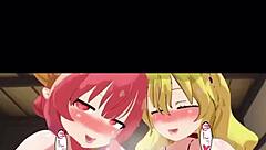 anime chicks show big tits expansion in pov