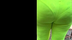 Wife shows see through spandex and panties