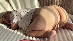 Blonde Masturbates To Creamy Orgasm With Pink Pussy
