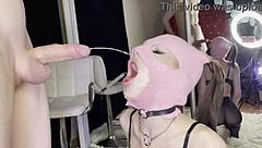 Skinny teen gets degraded pissed on and face fucked