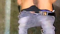 feminized sissy faggot public flashing and pissing