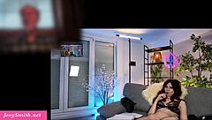 Hot milf masturbates on webcam for tutor