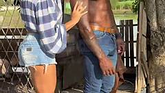 Seduced Bbc Handyman On Husbands Farm For Creampie
