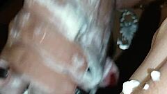 Chupando La Gran Polla Con Crema Batida Cum Doble